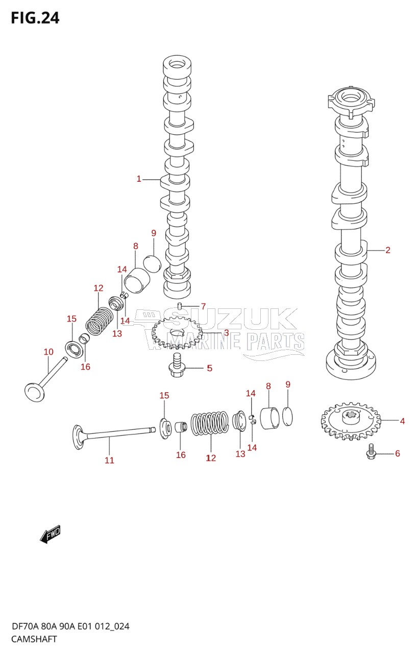 CAMSHAFT (DF90ATH E40)