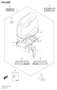 DF150AZ From 15003Z-040001 (E01 E40)  2020 drawing ENGINE COVER (DF150AT:E40,DF150AZ:E40)