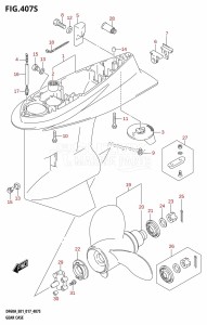 DF60A From 06003F-710001 (E01 E40)  2017 drawing GEAR CASE (DF60AVT:E40)