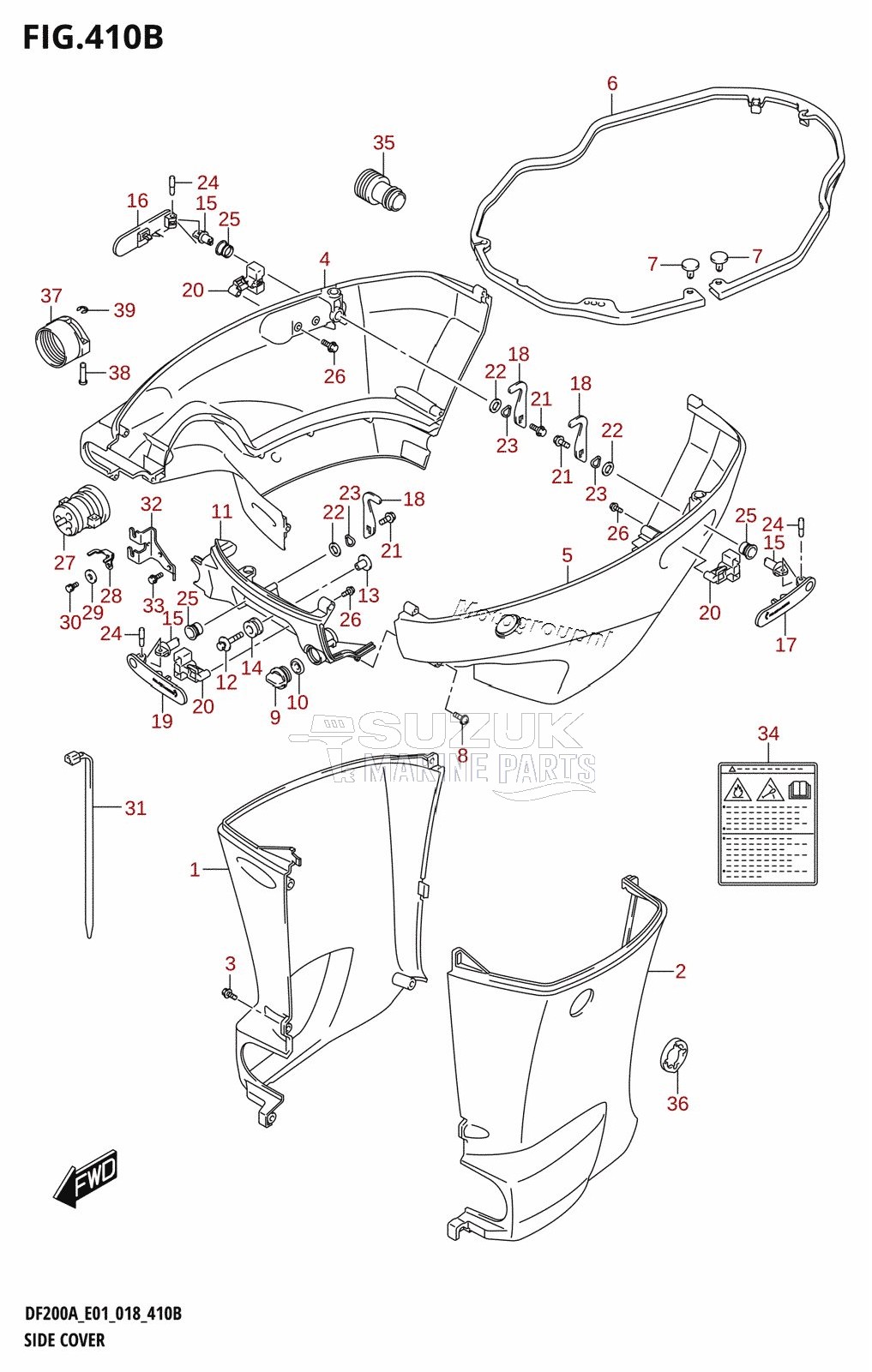 SIDE COVER (DF200AZ)