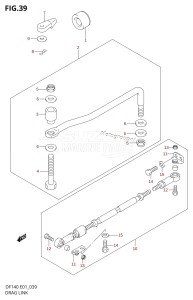 DF140 From 14001Z-251001 (E01)  2002 drawing DRAG LINK