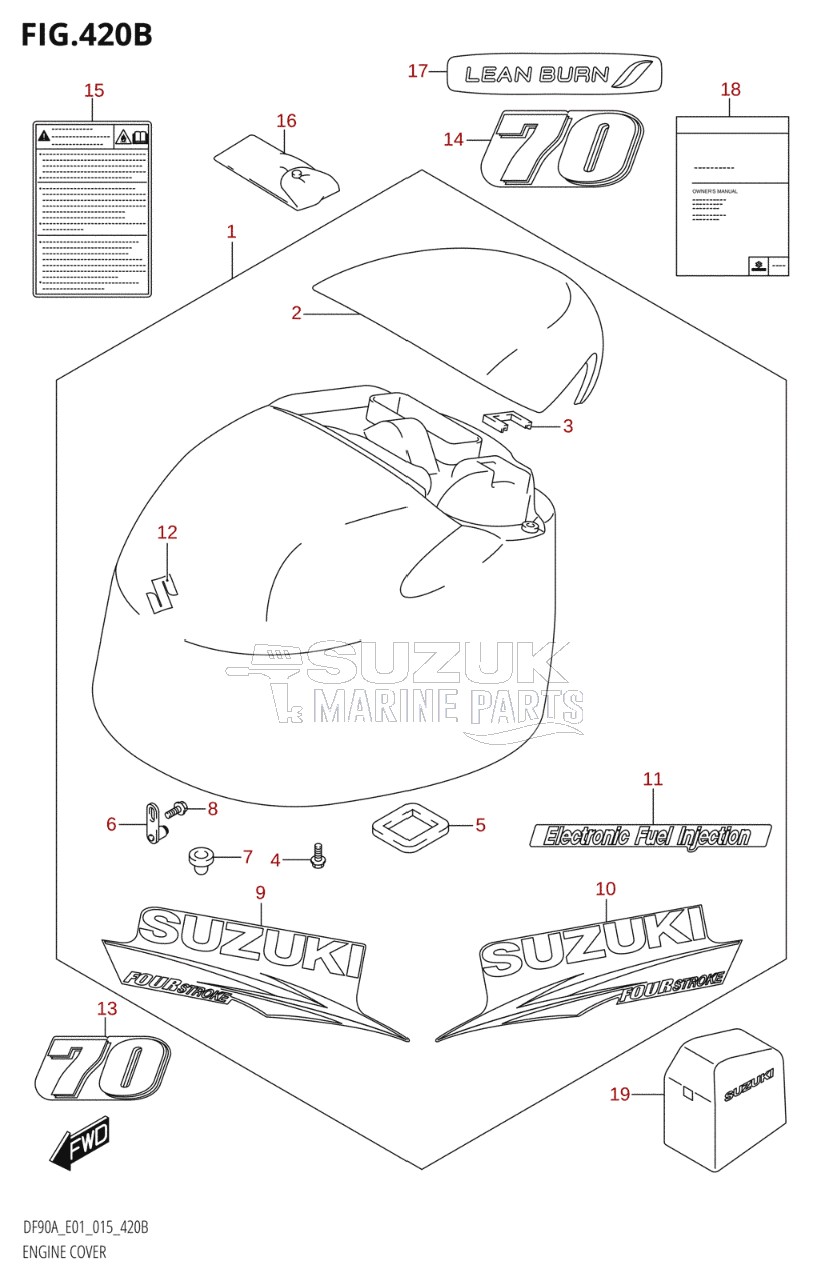 ENGINE COVER (DF70A:E40)