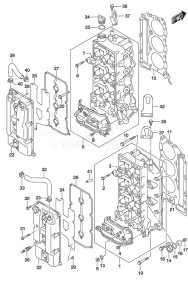 DF 250 drawing Cylinder Head