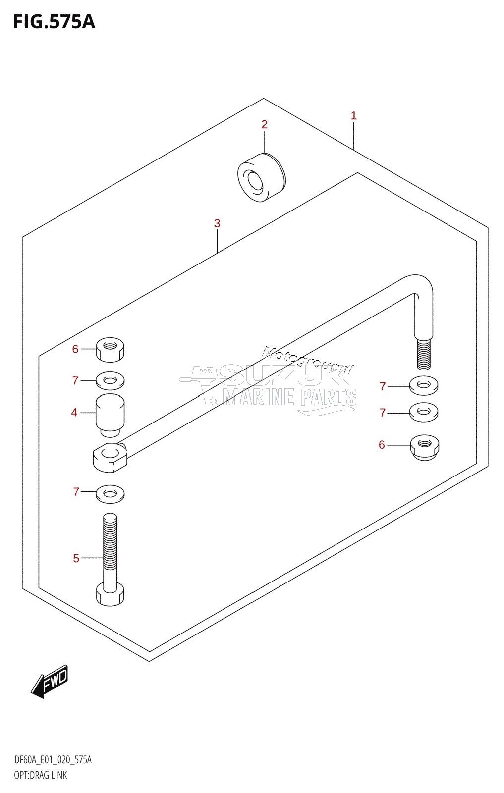 OPT:DRAG LINK (DF40AQH,DF40ATH,DF50ATH)