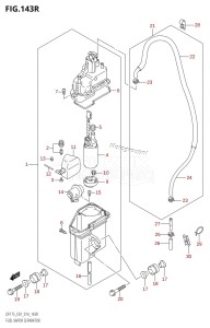 DF175ZG From 17502Z-410001 (E01 E40)  2014 drawing FUEL VAPOR SEPARATOR (DF175ZG:E01)