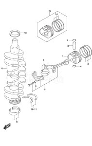 DF 70A drawing Crankshaft