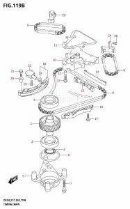 DF200T From 20002F-440001 (E01 - E40)  2024 drawing TIMING CHAIN (DF250ST)