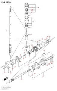 DF225T From 22503F-510001 (E01 E40)  2015 drawing TRANSMISSION (DF250Z:E40)