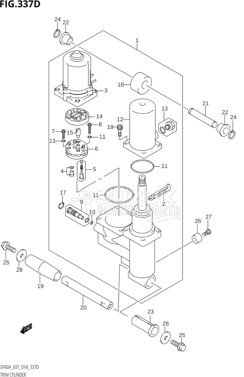 TRIM CYLINDER (DF50A:E01)