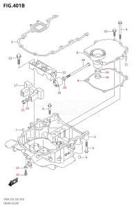 05003F-040001 (2020) 50hp E03-USA (DF50A) DF50A drawing ENGINE HOLDER (DF50AVT,DF60AVT)