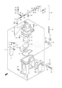 Outboard DF 50 drawing Fuel Vapor Separator