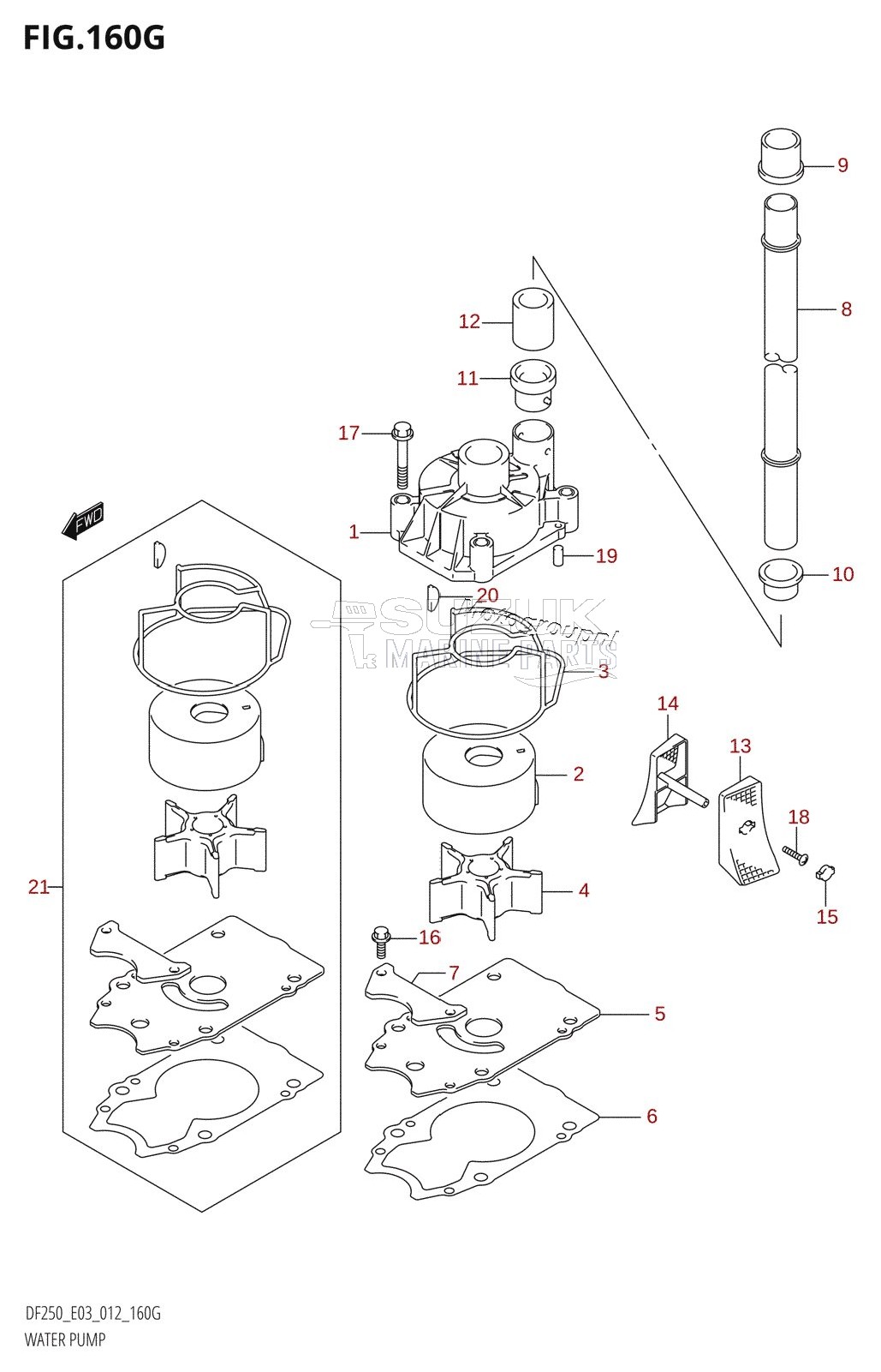 WATER PUMP (DF250ST:E03)