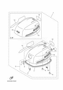 FT9-9LMHX drawing TOP-COWLING