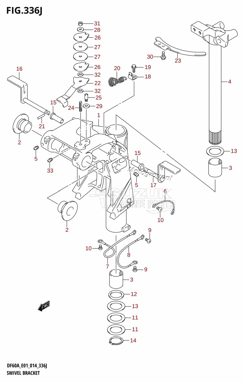 SWIVEL BRACKET (DF60AQH:E01)