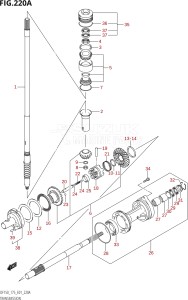 17502Z-010001 (2010) 175hp E01-Gen. Export 1 (DF175ZK10) DF175Z drawing TRANSMISSION (DF150T,DF175T,DF150WT)