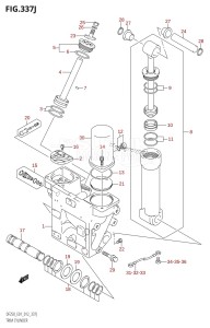 DF200 From 20002F-210001 (E01 E40)  2012 drawing TRIM CYLINDER (DF250T:E01:(X-TRANSOM,XX-TRANSOM))