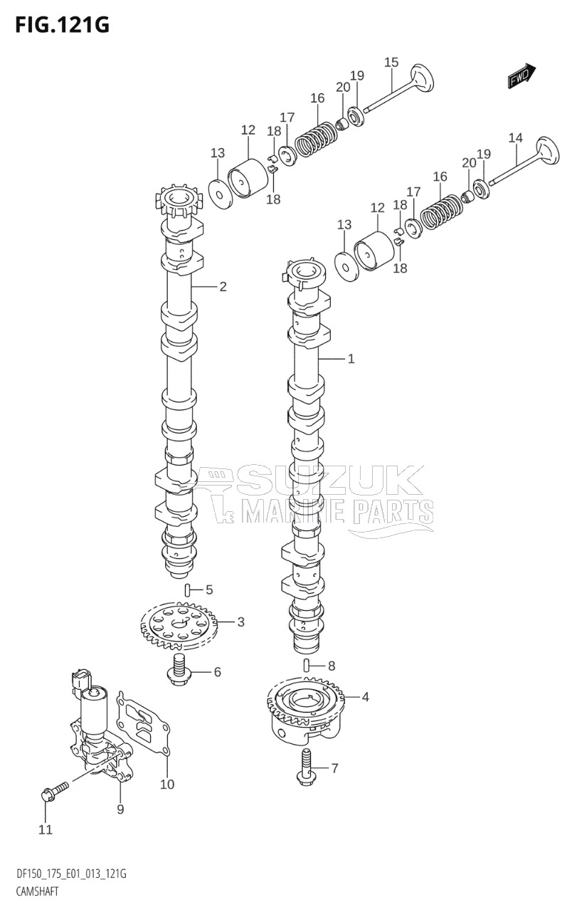 CAMSHAFT (DF175Z:E01)