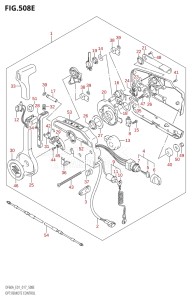 04003F-710001 (2017) 40hp E01-Gen. Export 1 (DF40A  DF40AQH  DF40ATH) DF40A drawing OPT:REMOTE CONTROL (DF60A:E40)