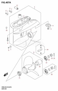 DF50A From 05004F-810001 (E03)  2018 drawing GEAR CASE (DF40A,DF50A,DF60A)