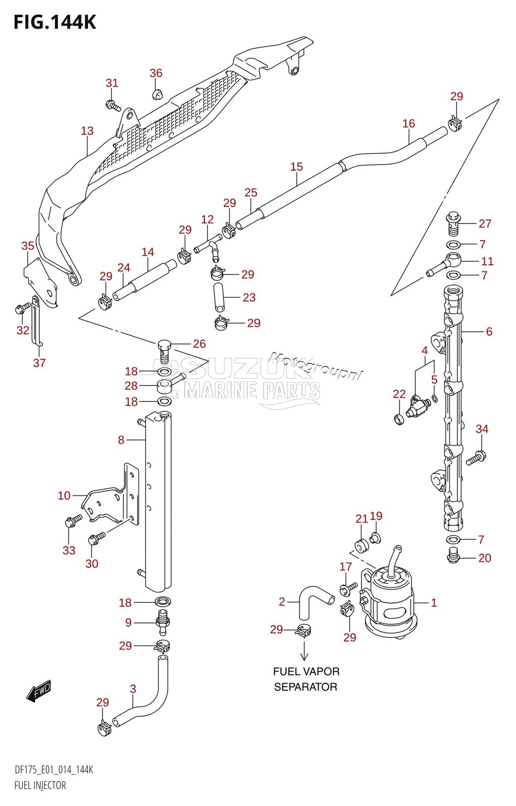 FUEL INJECTOR (DF175T:E40)