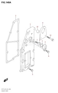 DF175ZG From 17502Z-610001 (E01 E40)  2016 drawing EXHAUST COVER