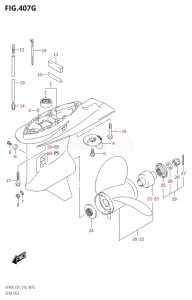 07003F-610001 (2016) 70hp E01 E40-Gen. Export 1 - Costa Rica (DF70A  DF70ATH) DF70A drawing GEAR CASE (DF90A:E01)