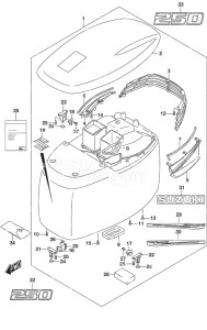 Outboard DF 250AP drawing Engine Cover