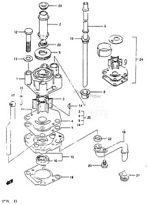 DT15 From 01501-613086 ()  1986 drawing WATER PUMP