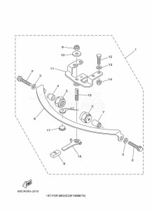 F100BETL drawing TILLER-HANDLE