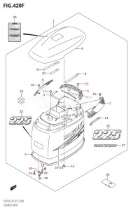 DF200Z From 20002Z-210001 (E01 E40)  2012 drawing ENGINE COVER (DF225T:E40)