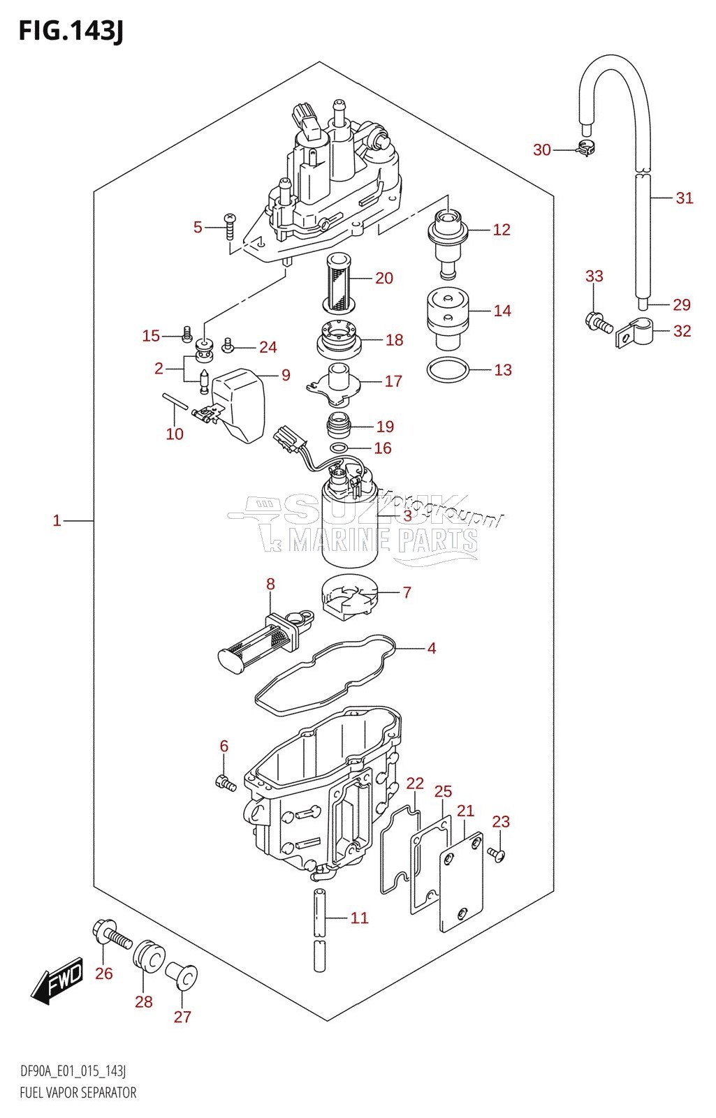 FUEL VAPOR SEPARATOR (DF90ATH:E01)