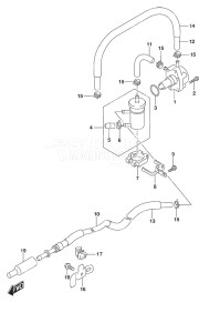 Outboard DF 90A drawing Fuel Pump