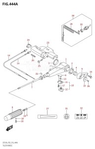 DF8A From 00801F-610001 (P03)  2016 drawing TILLER HANDLE (DF8A:P03)