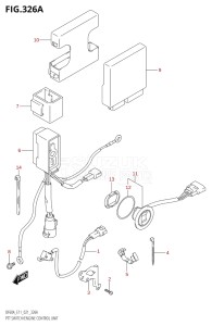 04003F-340001 (2023) 40hp E01 E11-Gen. Export 1-and 2 (DF40A  DF40AQH  DF40AT  DF40ATH) DF40A drawing PTT SWITCH / ENGINE CONTROL UNIT (SEE NOTE)