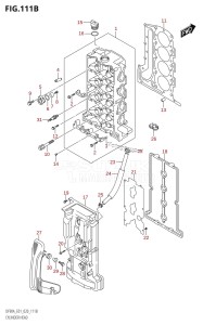 DF100B From 10004F-140001 (E01 E40)  2021 drawing CYLINDER HEAD (DF90AWQH,DF100B)