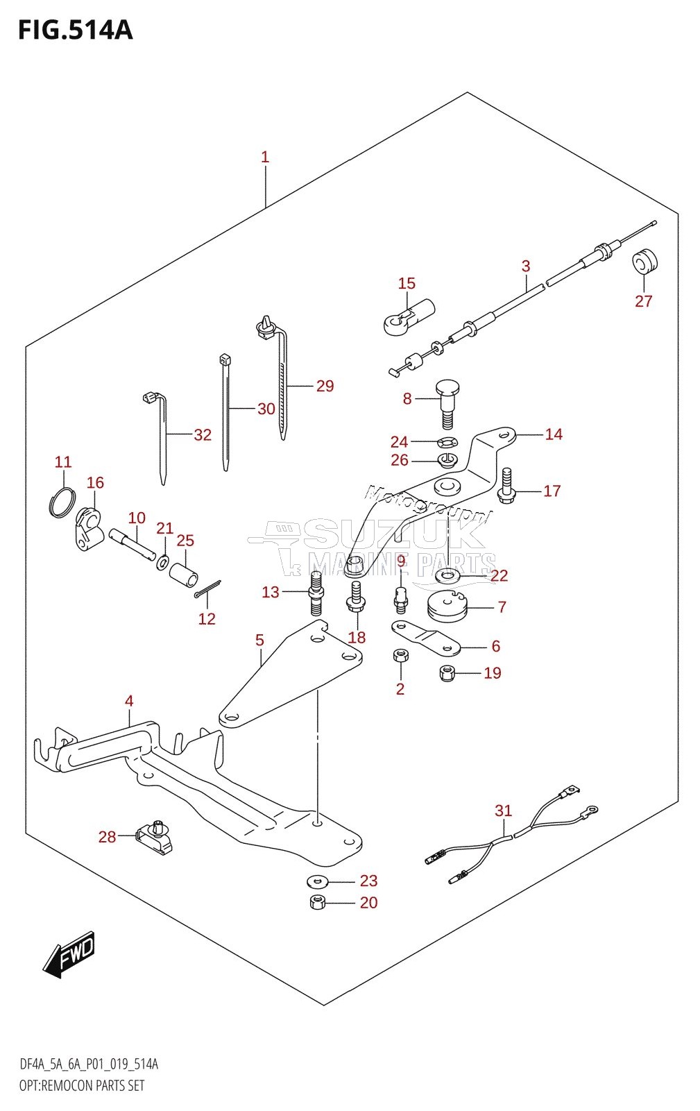 OPT:REMOCON PARTS SET