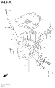 10004F-340001 (2023) 100hp E01 E40-Gen. Export 1 - Costa Rica (DF100BT) DF100B drawing OIL PAN