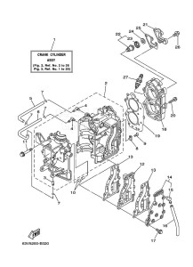 9-9F drawing CYLINDER--CRANKCASE