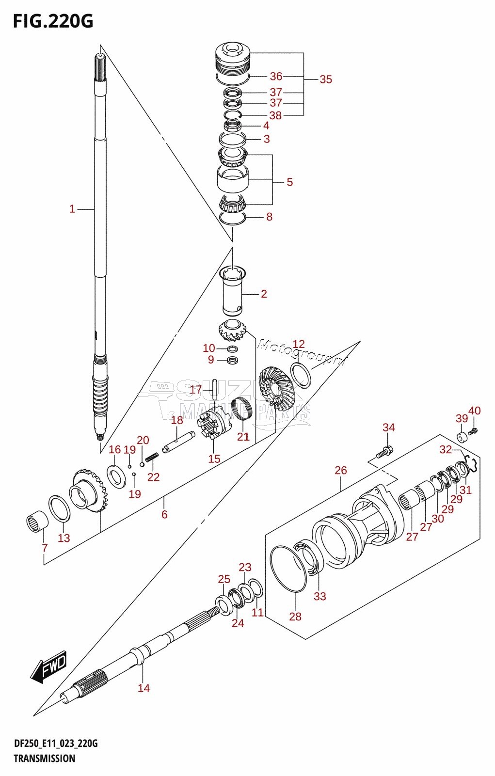 TRANSMISSION (DF250ST)