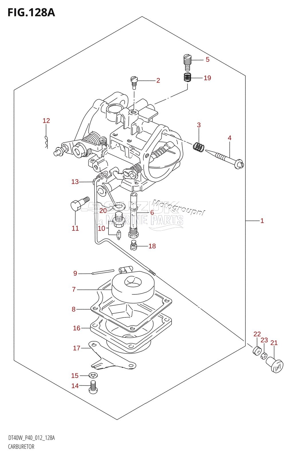 CARBURETOR (DT40W:P40)