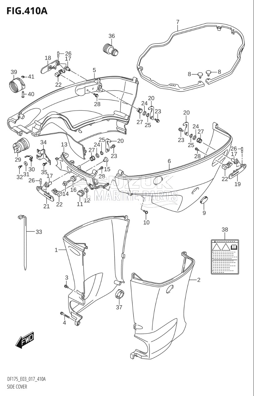 SIDE COVER (DF150T:E03)