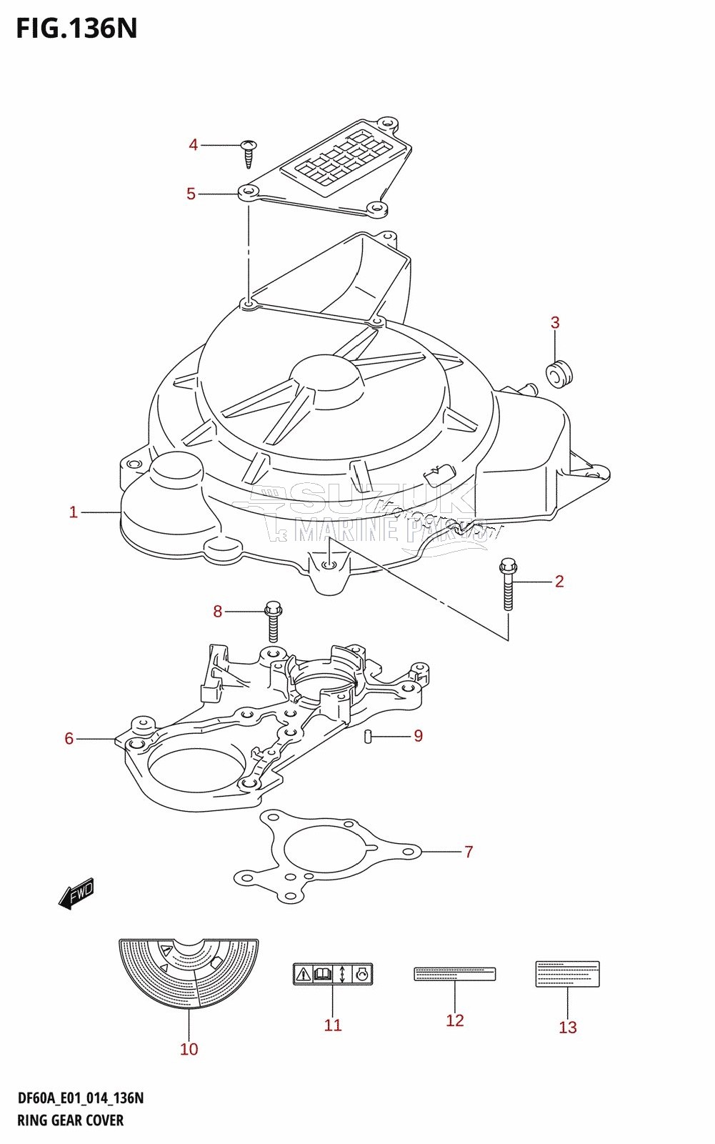 RING GEAR COVER (DF50AVT:E01)