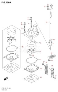 DF40A From 04003F-040001 (E03)  2020 drawing WATER PUMP (DF40A,DF50A,DF60A)