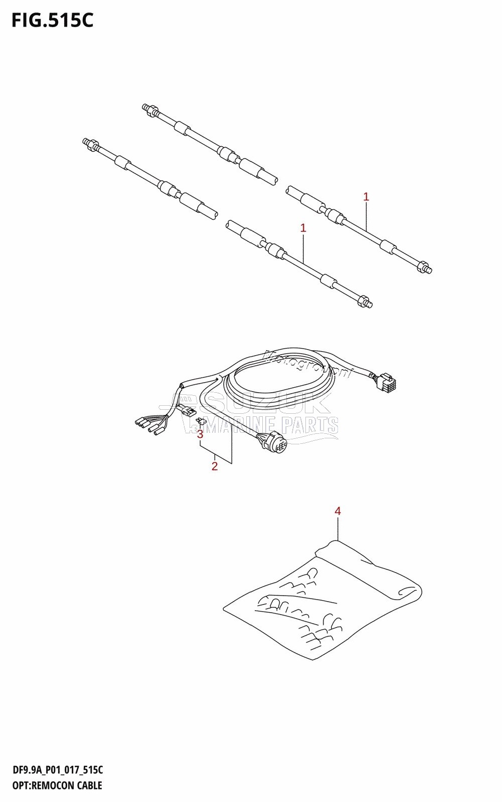 OPT:REMOCON CABLE (DF9.9A:P01)