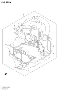 DF25 From 02503F-310001 (E03)  2013 drawing OPT:GASKET SET