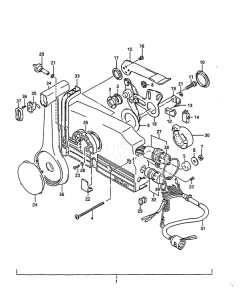 Outboard DT 140 drawing Remote Control (1985)