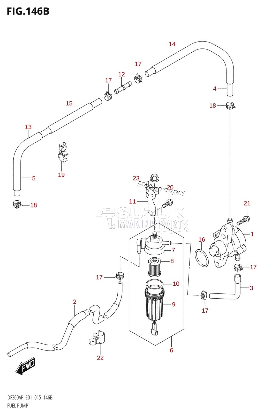 FUEL PUMP (DF200AP:E40)