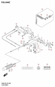 DF9.9B From 00995F-510001 (P01)  2015 drawing TILLER HANDLE (DF15ATH:P01)