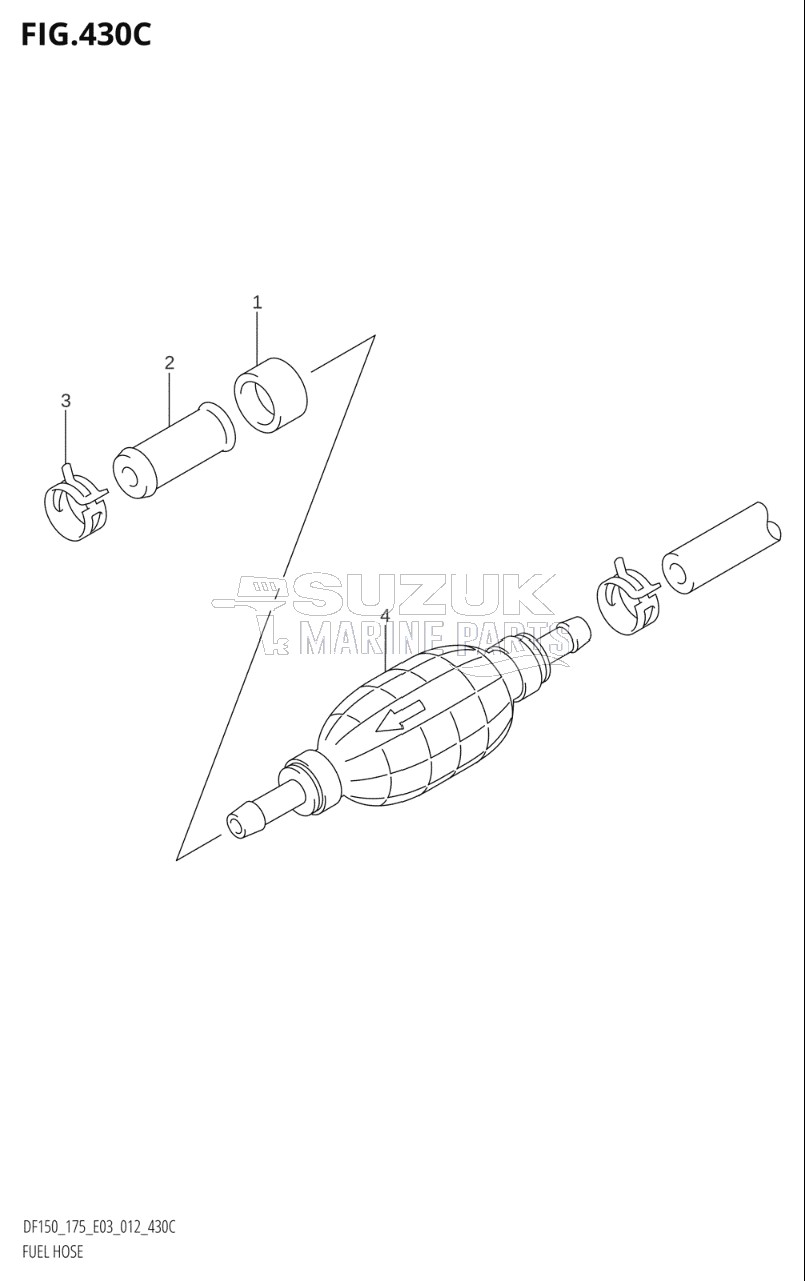 FUEL HOSE (DF175T:E03)