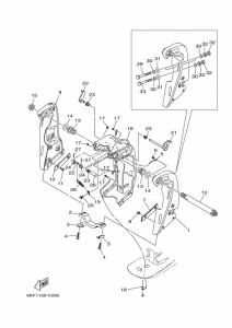 F250CB drawing FRONT-FAIRING-BRACKET